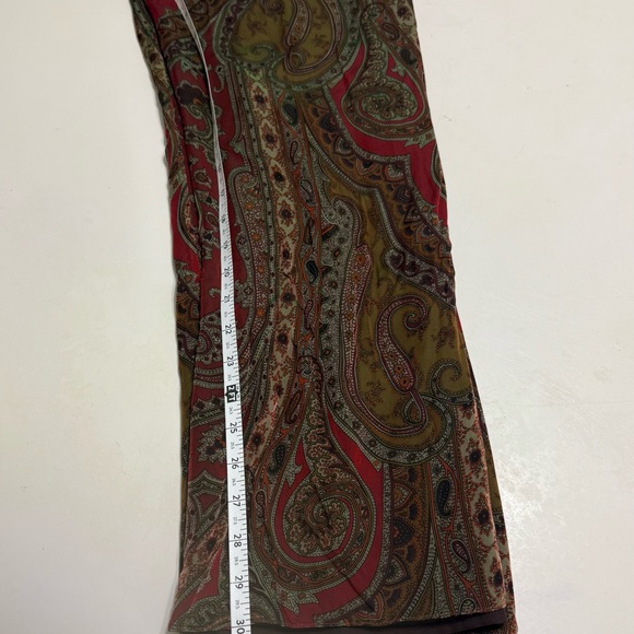 Kay Unger NY beautiful 3 piece set Pants, camo, wrap over shirt size 10 - Picture 10 of 11